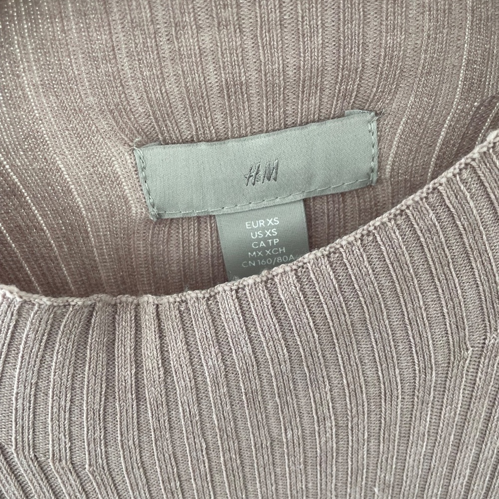 Rib-knit mock turtleneck dress - Picture 3 of 4
